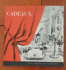 catalogue AUX TROIS QUARTIERS  cadeaux maroquinerie jouets décoration 1959 60