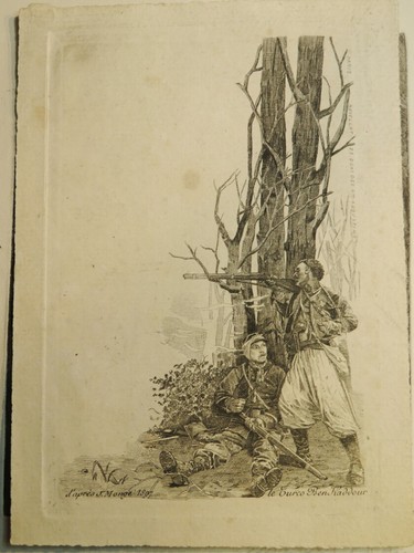 Revellat gravure guerre 1870 - guerre,