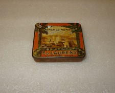 ANCIENNE BOITE TÔLE CIGARETTES PRINCE DE MONACO. Ed LAURENS 