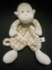 doudou plat singe beige rond