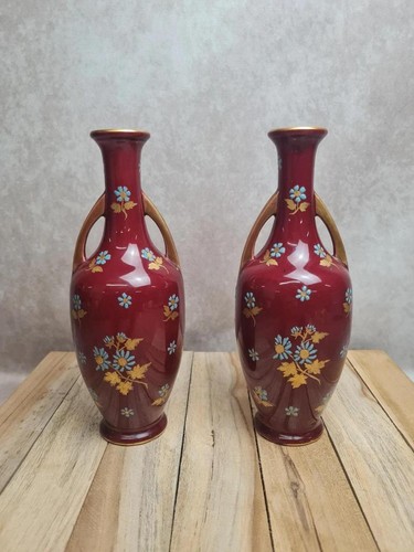 Paire vases sarreguemines - paire, de