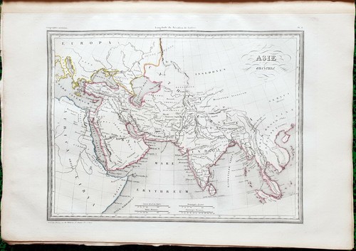 Asie ancienne superbe - asie, carte