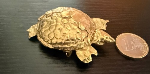 Broche tortue metal dore - tortue/,