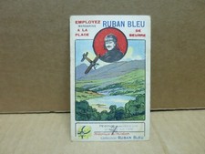 AVIATION AVIATEUR PEGOUD chromo pub margarine Ruban Bleu