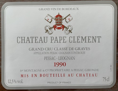 étiquette château pape - Étiquette,
