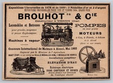 1908 Brouhot Locomobiles, Batteuse, Machine Vapeur, Pompe Pétrole à Vierzon Pub