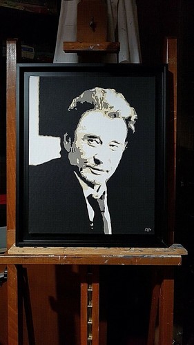 Johnny hallyday peinture - johnny,
