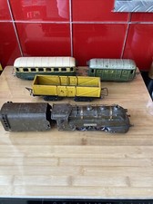 TRAIN JEP " LOCO SNCF Bass-Volt Moteur S.57 " Marron + Wagons