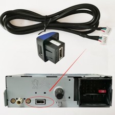 Câble usb fiches - +, auto