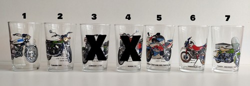 Verres moutarde vintage sur - à,