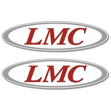 2 x LMC 50cm x 14,5cm  autocollant sticker camping car caravane caravan