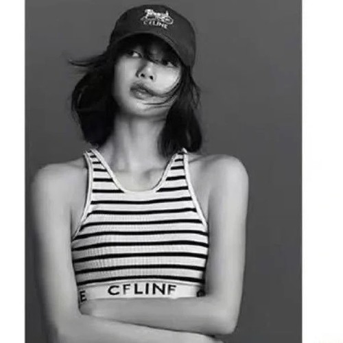Celine paris striped knit crop - paris,
