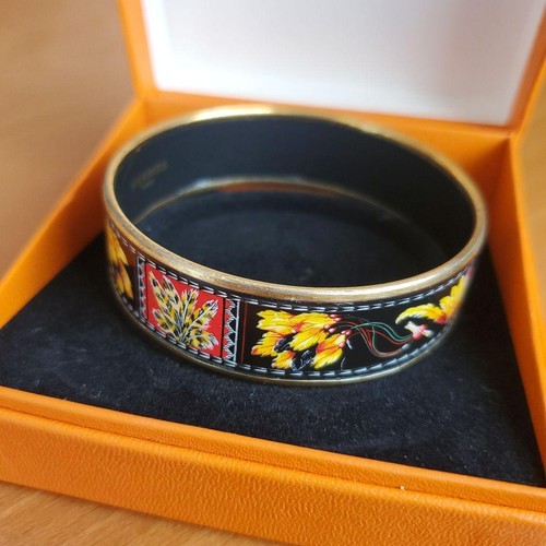 Bracelet hermes émail noir - hermes,