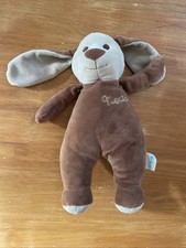 Doudou Peluche Tout Compte Fait TCF Chien Marron Beige Nestor Grelot 28 Cm