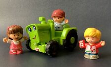 Fisher Price / Little People - Mia + Eddie + Tracteur + Fermier - Collector