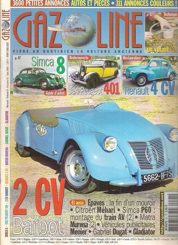 Gazoline citroen 2cv barbot - gazoline,