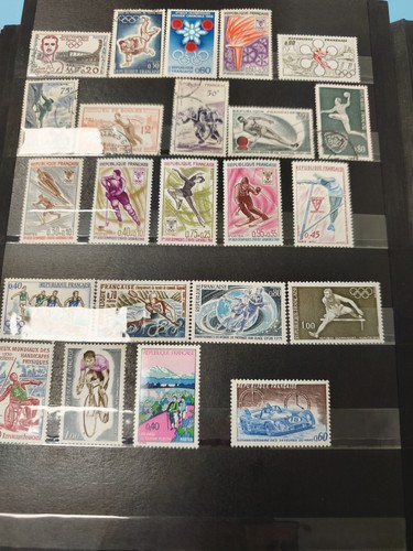 Lot anciens timbres