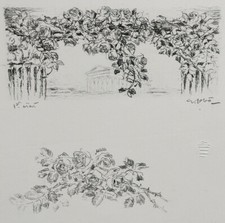 PAYSAGE ANTIQUE Fleurs GEORGES