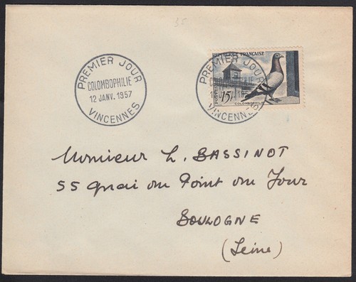 Colombophilie france 1957 - colombophilie,