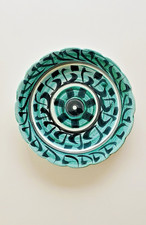 Assiette d’artiste Teun Roosenburg – pièce unique, décor abstrait saisiss