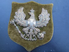 PLAQUE DE CASQUE A POINTE PRUSSIEN CROIX DE FER 14-18 ORIGINAL VIEUX RÉGIMENT