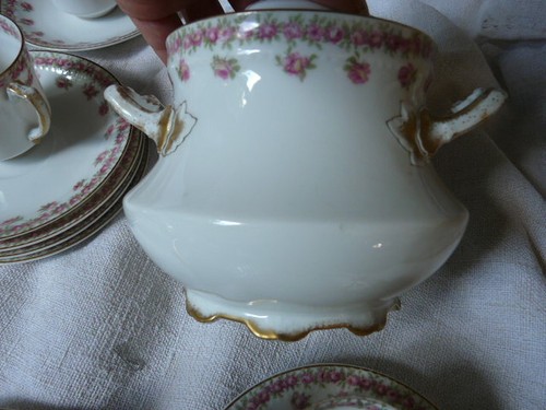Sucrier pot couvert porcelaine