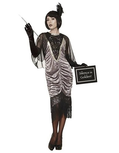 Silent movie flapper - silent, 1920's