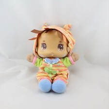 Doudou poupée rayure orange