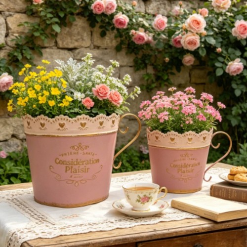 Pot fleurs forme - à,