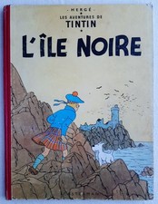 TINTIN L'ILE NOIRE TRES TRES RARE EDITION DE 1954 COTE 250 EUROS BEL ETAT