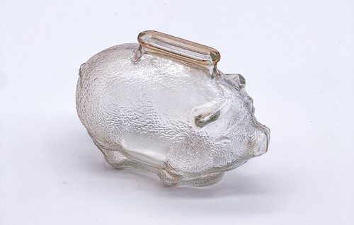 Tirelire verre vintage - verre,