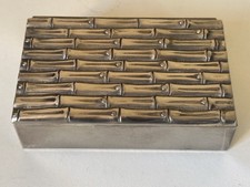 Boîte Bambou Métal Vintage