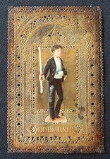 Canivet 19th dorée COMMUNION Image Pieuse Holy Card Andachtsbild 19