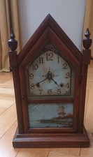 ANCIENNE PENDULE BOIS AMERICAINE - NEW YORK - TYPE STEEPLE CLOCK  (Seth Thomas)