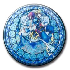 Badges/épingles (personnages) Sora & Kairi "Kingdom Hearts Can Badge...