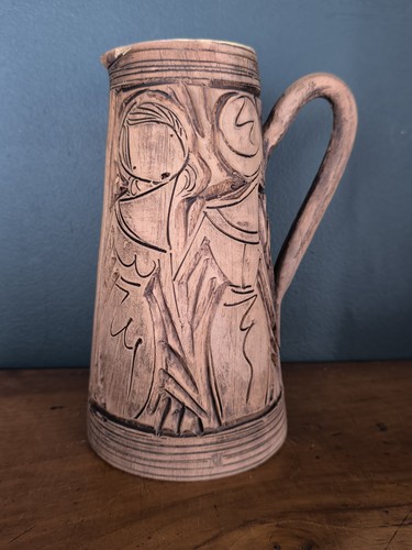 Jolie vase broc terre cuite - terre,