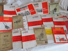 Vintage Lawn mower owners manuals and parts lists 1970s Bernard Moteurs