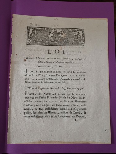 Vieux documents loi relative - documents,