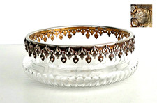 BACCARAT - Coupe à Fruits Cristal et Argent Massif 1er Titre (950/1000) ca 1900