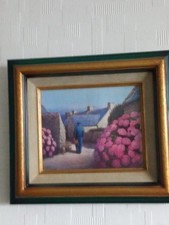 tableau reproduction paysage 34 x 30 superbe cadre