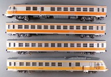 Jouef 8611 5491 5492 5494 Ho Sncf Rame Turbotrain Rtg 4 Eléments Eclairage sans 