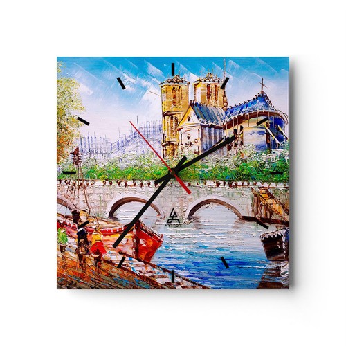 Horloge murale verre - horloge,