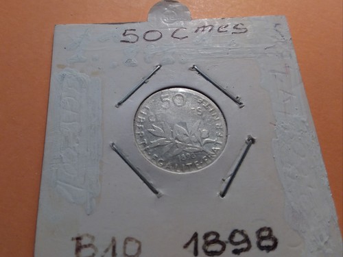 50centimes semeuse 1898 - 50centimes,