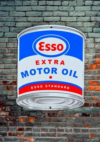 Plaque émaillée esso - plaque,