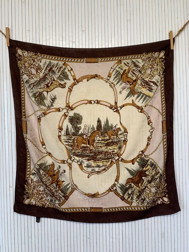 Foulard carré soie 90cm - foulard,