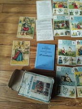 GRAND Cartomancie  jeu de 54 cartes Mlle Lenormand 1845 Dusserre rééedition 1991