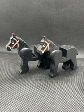 LEGO Château : Cheval - Réf 4493c01pb02 noir - Set 6076 1584 6047 6056 6042.