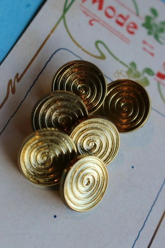 Bouton ancien couture doré - ,