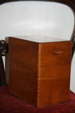 Ancien coffret Boîte bois période 1950 deco industriel vintage rangement cartes