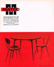 PUBLICITE ADVERTISING  1965   MATCO   tables & chaises